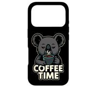 Carcasa para iPhone 17 Pro Divertido diseño de Koala Coffee Time