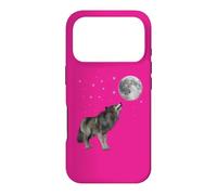Carcasa para iPhone 17 Pro Divertido Disfraz de Lobo y Luna Muerta con Cita de Lobo Amante