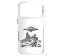 Carcasa para iPhone 17 Pro Divertido gnomo del Desierto OVNI Alien Western Encounter Design