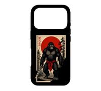 Carcasa para iPhone 17 Pro Divertido Guerrero Japonés Mono con Faja Sarcástico