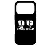 Carcasa para iPhone 17 Pro Divertido Guitarrista acústico Your Husband My Husband