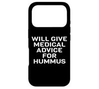 Carcasa para iPhone 17 Pro Divertido Judío Árabe Medio Oriente Sirio Médico MD Hummus