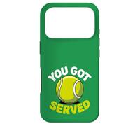 Carcasa para iPhone 17 Pro Divertido Juego de Palabras de «You Got Served», Bonita Pelota de Tenis
