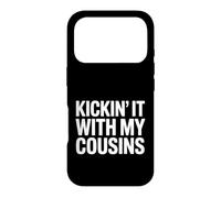Carcasa para iPhone 17 Pro Divertido Kickin con Mis Primos Diciendo Sarcástico