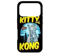 Carcasa para iPhone 17 Pro Divertido Kitty Kong Peluche Monstruo Gatito Gato Atigrado