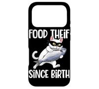 Carcasa para iPhone 17 Pro Divertido ladrón de Comida para Gatos Desde el Nacimiento Amante de los Gatos Humor Dueño de Gato