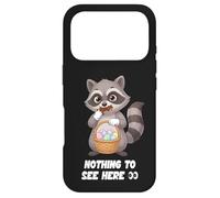 Carcasa para iPhone 17 Pro Divertido Mapache de Pascua Nada Que Ver aquí Papelera Panda