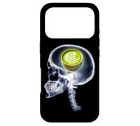 Carcasa para iPhone 17 Pro Divertido Matcha Latte Cerebro Xray Té Verde Meme