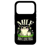 Carcasa para iPhone 17 Pro Divertido Milf Hombre I Love Frogs Lindo Retro Agotado Boho