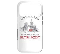 Carcasa para iPhone 17 Pro Divertido Regalo de Inglaterra con Texto en inglés «I Do al Azar»