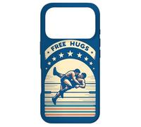 Carcasa para iPhone 17 Pro Divertido Retro Wrestling Freestyle Grappling Sports Free Hugs