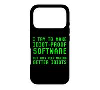 Carcasa para iPhone 17 Pro Divertido Software Programación Ingeniero Coder Programador Broma