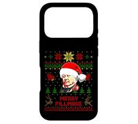 Carcasa para iPhone 17 Pro Divertido suéter Feo navideño del Presidente de Millard Fillmore