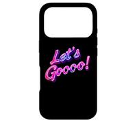 Carcasa para iPhone 17 Pro Divertido Texto 3D Funny Let's Go Citas para La Gente Divertido Vamos Vamos