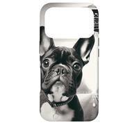 Carcasa para iPhone 17 Pro Divertido UFO Bulldog Francés Selfie Alien Frenchie