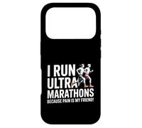 Carcasa para iPhone 17 Pro Divertido Ultra Maratón Diciendo Dolor Es Mi Amigo Corredor