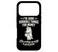 Carcasa para iPhone 17 Pro Divertido Unicornio Sarcástico Despertar Temprano Humor Mágico Cansado