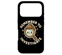 Carcasa para iPhone 17 Pro Divertido y Lindo Personaje Recuerda investigar