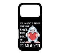 Carcasa para iPhone 17 Pro Divertido Yeti Amante Chica Mujer Cita Abominable Muñeco de Nieve Frase