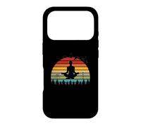 Carcasa para iPhone 17 Pro Divertidos Instructores de Yoga para meditación, diseño Retro