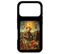 Carcasa para iPhone 17 Pro DJ Pig Crown Auriculares Ángeles Comida Música Fiesta Granjero