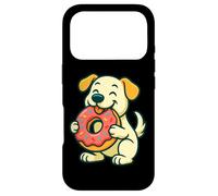 Carcasa para iPhone 17 Pro Dog Donut Funny Food Animal Humor Gráfico