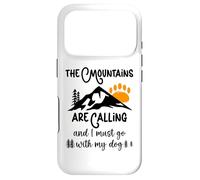 Carcasa para iPhone 17 Pro Dog Mountains Are Calling I Must Go Hiking Dogs Take a Hike