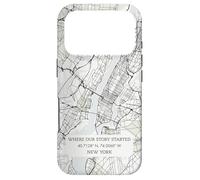 Carcasa para iPhone 17 Pro Donde comenzó Nuestra Historia - Mapa de la Ciudad de Nueva York