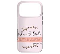 Carcasa para iPhone 17 Pro ¿Dónde está la Muerte tu Victoria? Corintios 15:55 Pascua