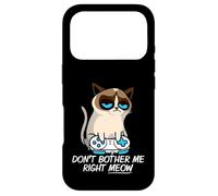 Carcasa para iPhone 17 Pro Don't Bother Me Right Meow Funny Sarcastic Gaming Cat Meme