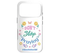 Carcasa para iPhone 17 Pro Don't Stop Praying 1 Tesalonicenses 5:17 (Pastel)