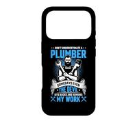 Carcasa para iPhone 17 Pro Don't Underestimate A Plumber Some Days Even The Devil Sits
