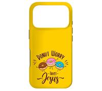 Carcasa para iPhone 17 Pro Donut Worry Trust Jesus - Divertido Juego de Palabras Cristiano - Happy Donuts