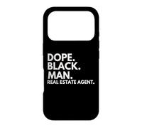 Carcasa para iPhone 17 Pro Dope Black Man Agente inmobiliario Orgullo afroamericano