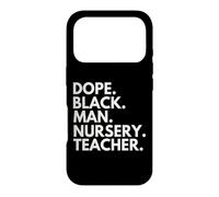 Carcasa para iPhone 17 Pro Dope Black Man Nursery Teacher Orgullo afroamericano