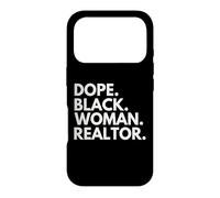 Carcasa para iPhone 17 Pro Dope Black Woman Agente inmobiliario Afroamericano Agente inmobiliario