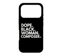 Carcasa para iPhone 17 Pro Dope Black Woman Compositor Compositoras afroamericanas