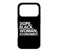 Carcasa para iPhone 17 Pro Dope Black Woman Economista Economistas afroamericanos