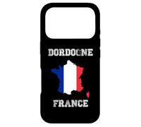Carcasa para iPhone 17 Pro Dordogne Francia Vintage Francia Bandera Mapa Diseño