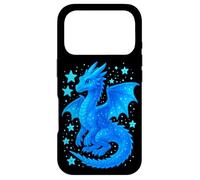 Carcasa para iPhone 17 Pro Dragon Azul Mistico Ilustracion Fantasia Celestial Adorable
