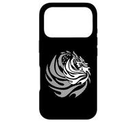 Carcasa para iPhone 17 Pro Dragón Fuego Espiral Criatura Mística Abstracto Ilustración