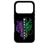 Carcasa para iPhone 17 Pro Dragón Tigre Muay Thai