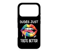 Carcasa para iPhone 17 Pro Dudes Just Taste Better LGBT Flag Gay Pride Rainbow LGBTQ+