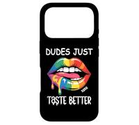 Carcasa para iPhone 17 Pro Dudes Just Taste Better Lips Rainbow Gay Pride LGBT LGBTQ+