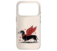 Carcasa para iPhone 17 Pro Dueño de Perro Salchicha con alas de ángel Lindo Perro Salchicha