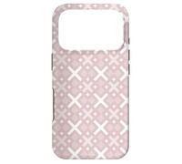 Carcasa para iPhone 17 Pro Dusty Pink BlushCross Soft Feminine Ethnic Folk Pattern