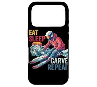 Carcasa para iPhone 17 Pro Eat Sleep Carve Repeat - Ski Driver Sunset Ski Design