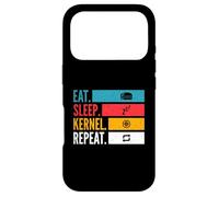 Carcasa para iPhone 17 Pro Eat Sleep Kernel Repeat Linux Coder Git Hacker de código Abierto