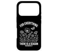 Carcasa para iPhone 17 Pro Eclesiastés 3:1 For Everything There Is A Season Floral