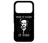 Carcasa para iPhone 17 Pro Edgar Allan PoE - Cuando llueve Poes - Literatura Inglesa